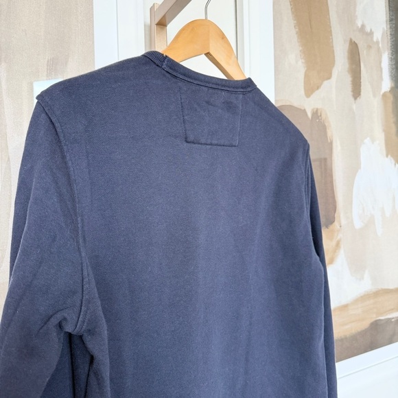 Banana Republic Men's Blue Crewneck Sweatshirt M Graphic Print Logo Casual - Picture 8 of 12